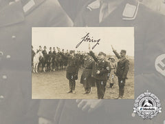 A Photograph Signed By Göring Depicting Himself, Ernst Röhm And Other Sa Leaders