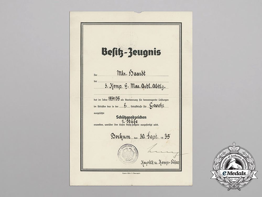 a1934_kriegsmarine_marksmanship_certificate_to_matrose_haardt_bb_4035