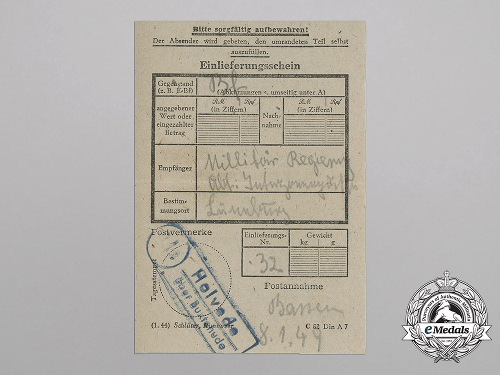 an_excellent_afrika_corps_document_grouping_to_panzer_grenadier_regiment433_pow_bb_4156