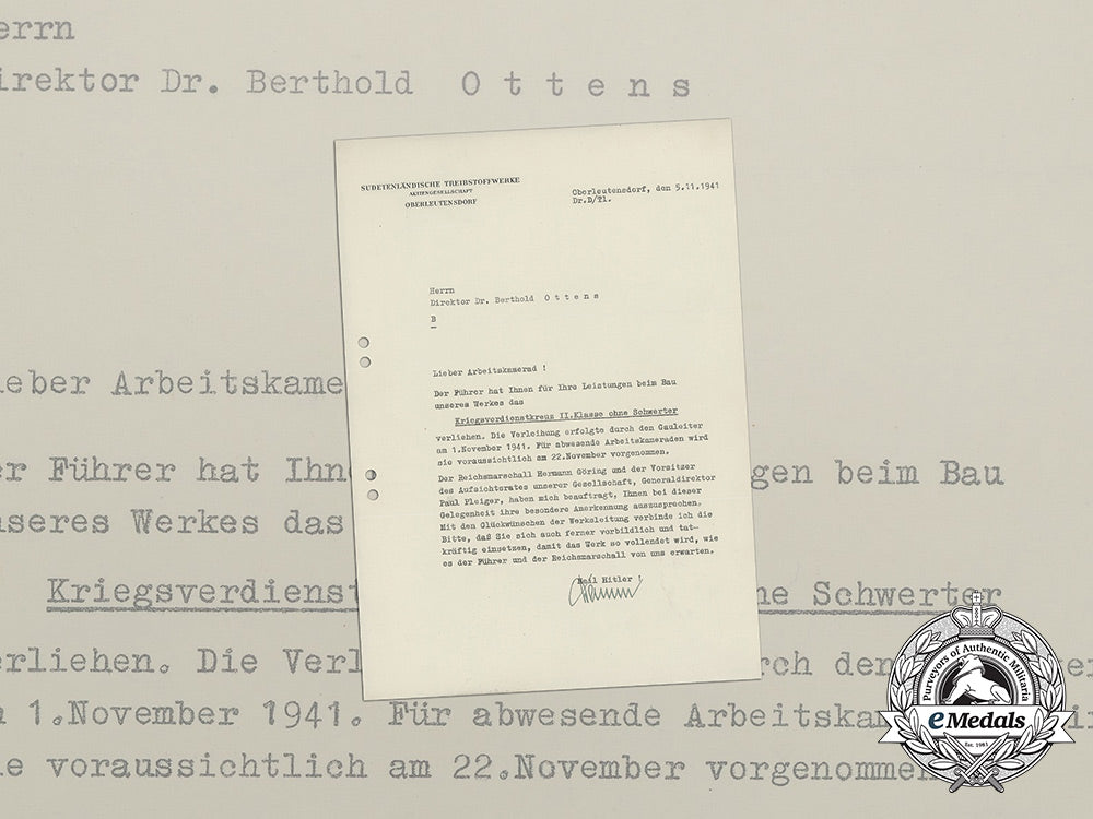 a_war_merit_cross2_nd_class_award_document_to_director_ottens_of_state_fuel_company_bb_4171