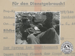 An Official Wartime Propaganda Photo Of Wounded Senior Lieutenant