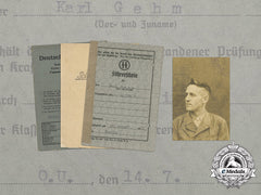 An Ss Document Group To The 12Th Company Of Artillery Regiment 9