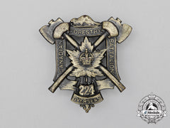 A First War 224Th Infantry Battalion "Canadian Forestry Battalion" Cap Badge