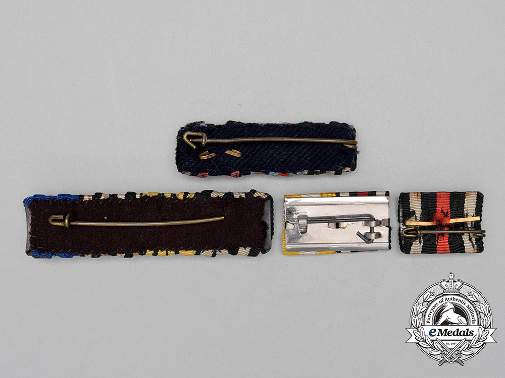 four_first_war_german_medal_ribbon_bars_bb_4361