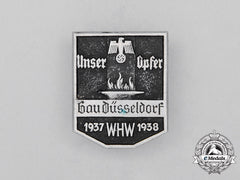 A 1937/38 Whw Düsseldorf Region Donation Badge