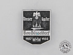 A 1937/38 WHW Düsseldorf Region Donation Badge