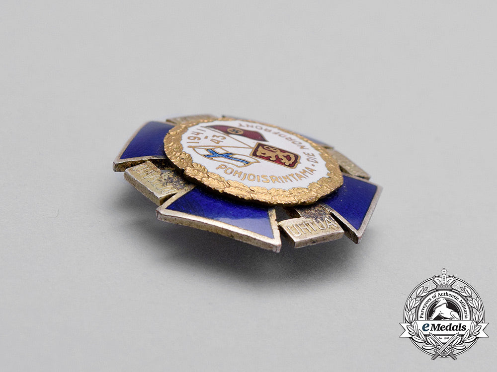a1941-1943_commemorative_german/_finnish_north_front_badge_bb_4430