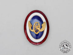 A Kingdom Of Yugoslavia Railway Officer’s Visor Cap Badge