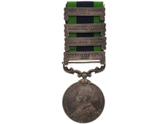 India General Service Medal 1908-35, With 4 Clasps