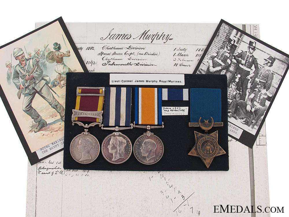 four_campaign_medals_to_lieutenant-_colonel_james_murphy,_royal_marines_bgr313