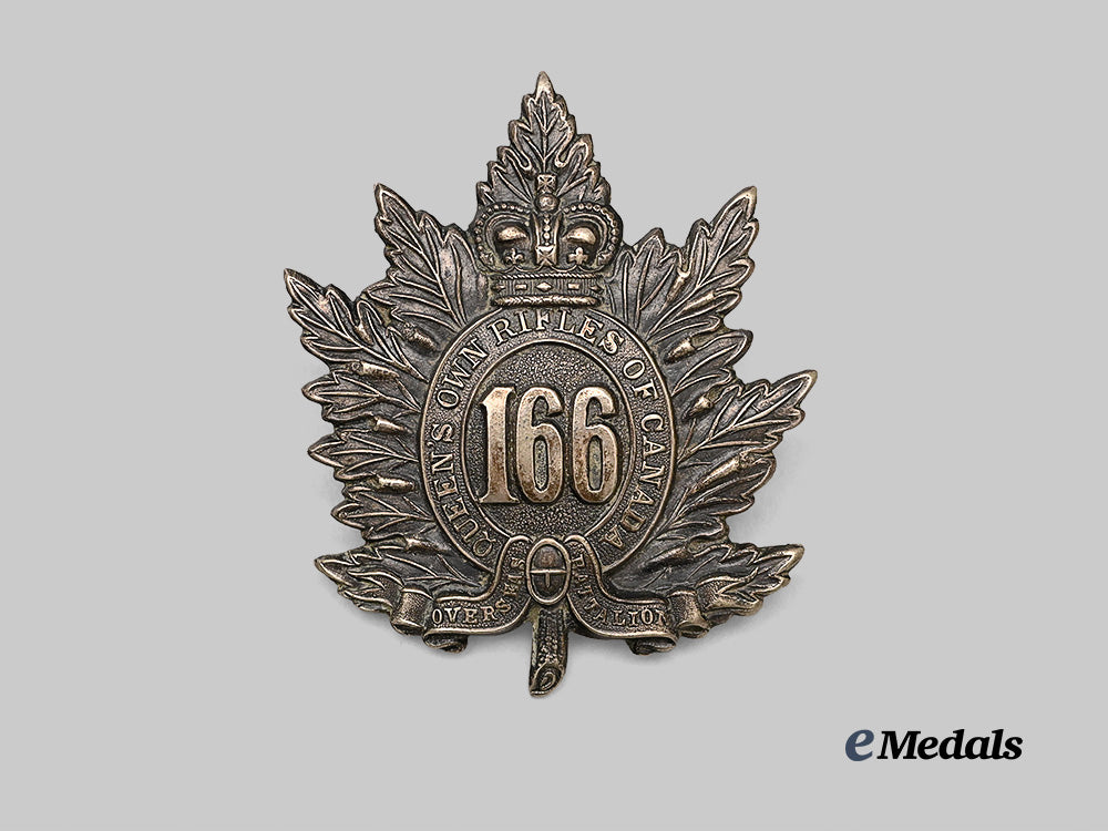 canada,_c_e_f._a166th_infantry_battalion“_queen’s_own_rifles_of_canada”_cap_badge_e_medals__c7297_2