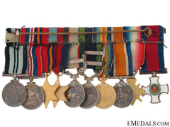 A Mounted Group Of Ten Miniatures