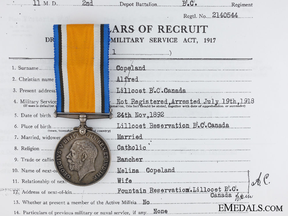 british_war_medal_to_native_canadian;_british_columbia_regiment_british_war_meda_53863e6f53c30