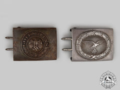 Germany, Wehrmacht. A Pair Of Enlisted Personnel Belt Buckles