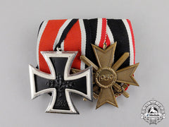 Germany. An Iron Cross 1939 And War Merit Cross 1939 Grouping; Alternative 1957 Version