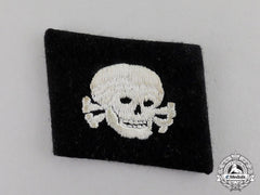 Germany. A Waffen-Ss “Pumpkin Head Pattern” Em/Nco’s Totenkopf Collar Tab