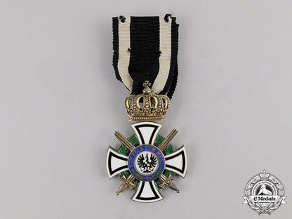 prussia._a_royal_houseorder_of_hohenzollern,_knight’s_cross_with_swords,_by_wagner_c17-3431
