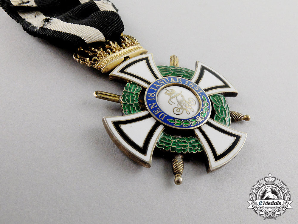 prussia._a_royal_houseorder_of_hohenzollern,_knight’s_cross_with_swords,_by_wagner_c17-3434