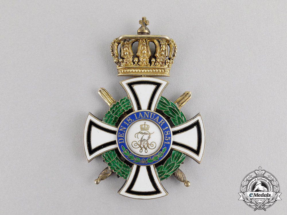 prussia._a_royal_houseorder_of_hohenzollern,_knight’s_cross_with_swords,_by_wagner_c17-3437