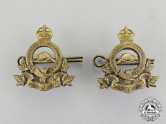Canada. A Pair Of Royal Canadian Army Pay Corps Officer's Collar Tabs