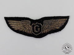 United States. An Army Air Force (Usaaf) Gilder Pilot's Bullion Dress Wing Badge