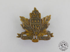 Canada. A First War 97Th Infantry Battalion "Toronto Americans" Cap Badge, Second Version