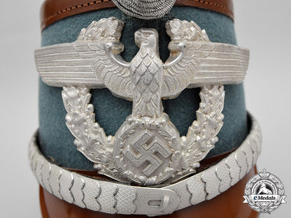 germany._an_auxiliary_police(_polizei)_officer's_tschako_with_parade_bush_c17-3820