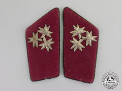 Croatia, Independent State. A Pair Of Collar Tabs For Satnik (Captain), C.1941