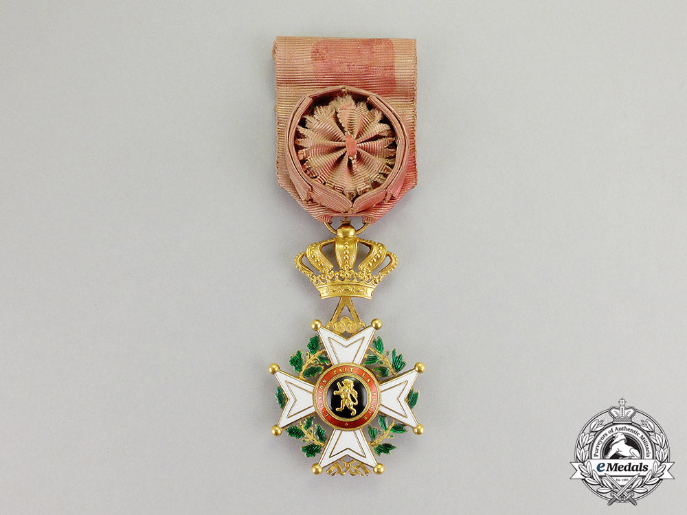 belgium._an_order_of_leopold_in_gold,_officer,_c.1900-1918_c17-4626