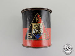 Netherlands. A National Socialist Movement In The Netherlands Donation Tin