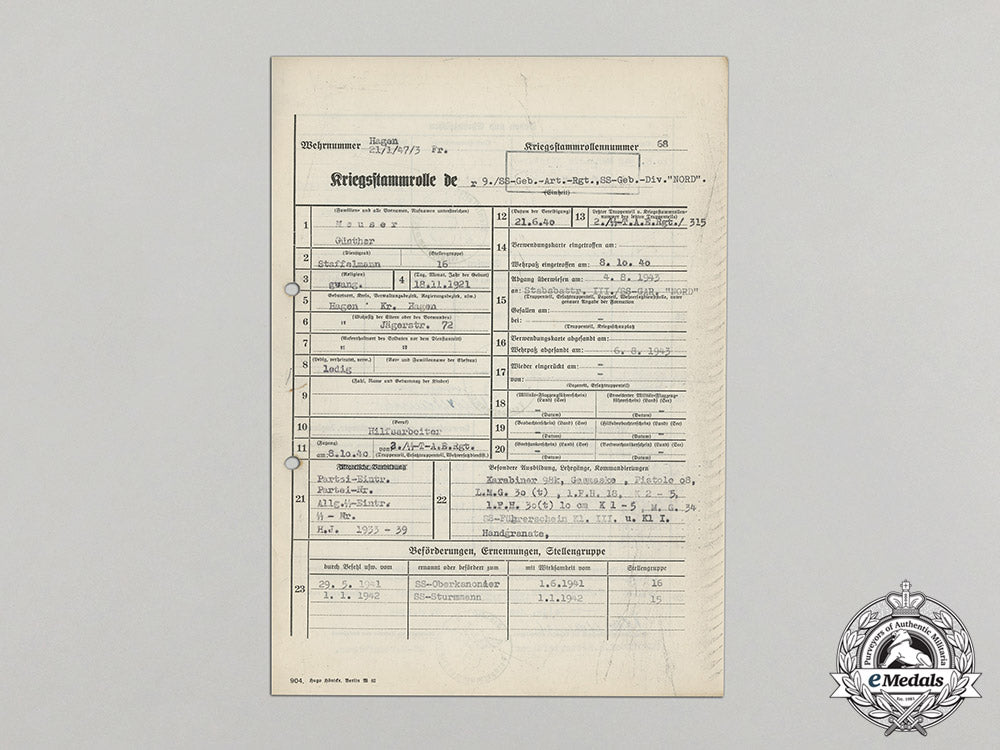 germany._a_service_record_of_ss-_sturmmann_günther_meuser,_ss_mountain_artillery_regiment,“_nord”_division_c17-5199