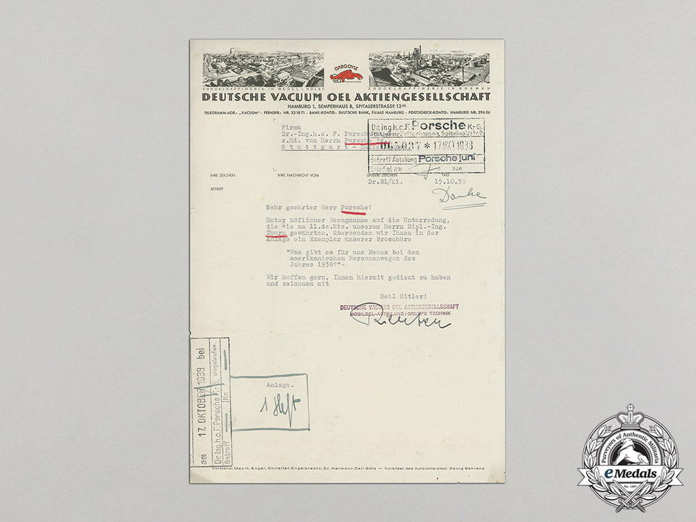 germany._a_letter_to_porsche_from_oil_company_concerning_american_cars,_c.1938_c17-5205