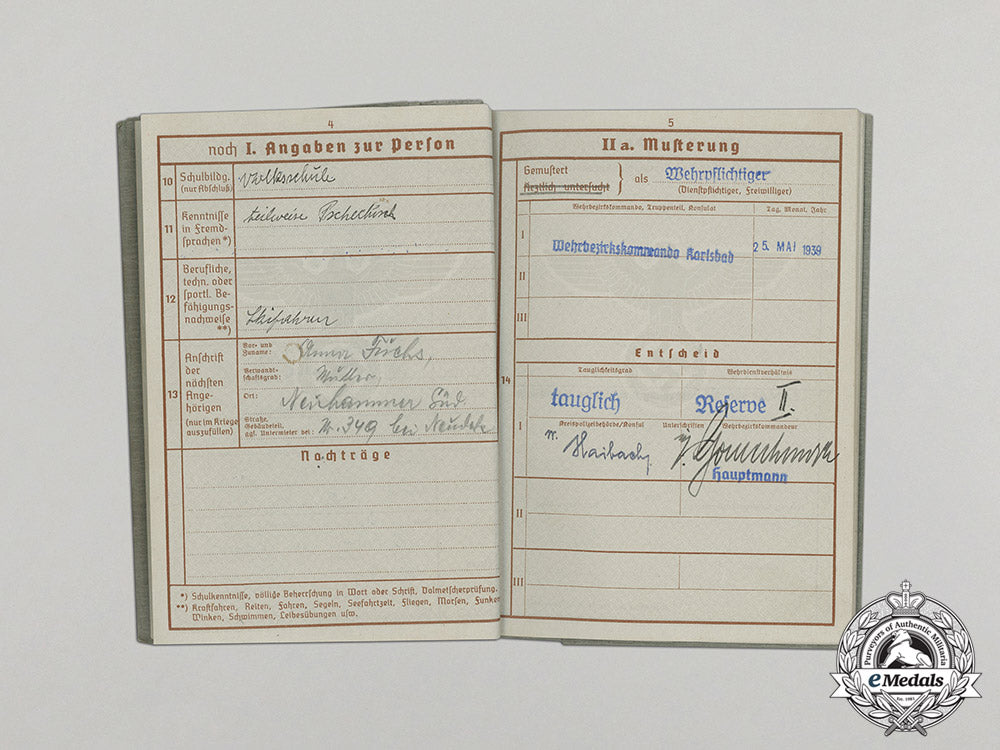 germany._a_wehrpaß&_health_book_to_obergefreiter_johann_fuchs,_wia_in_east_c17-5302
