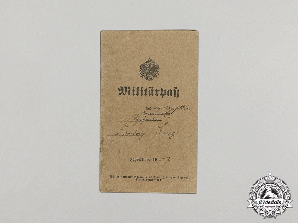 germany._a_prussian_military_id_to_sapper_nco_friedrich_krug(_ek2),_c.1914_c17-5334
