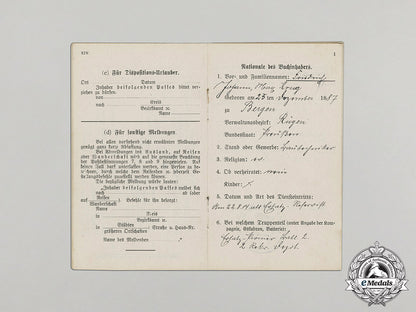 germany._a_prussian_military_id_to_sapper_nco_friedrich_krug(_ek2),_c.1914_c17-5336