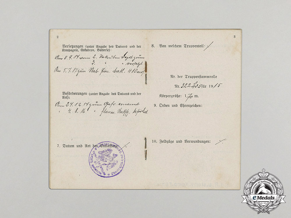 germany._a_prussian_military_id_to_sapper_nco_friedrich_krug(_ek2),_c.1914_c17-5337