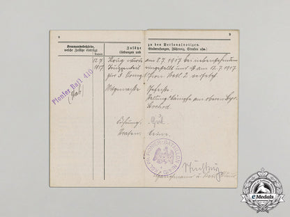 germany._a_prussian_military_id_to_sapper_nco_friedrich_krug(_ek2),_c.1914_c17-5339