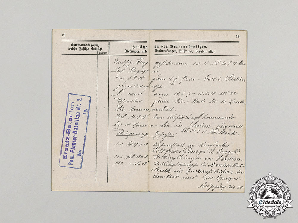 germany._a_prussian_military_id_to_sapper_nco_friedrich_krug(_ek2),_c.1914_c17-5341