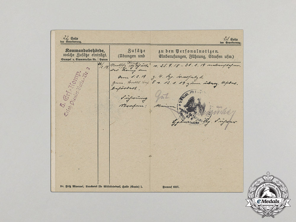 germany._a_prussian_military_id_to_sapper_nco_friedrich_krug(_ek2),_c.1914_c17-5344