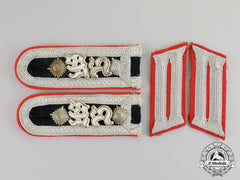 Germany. A Set Of Artillery Observer Bataillion Nco School Candidate Shoulder Boards/Collar Tabs