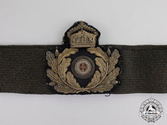 Germany. An Imperial Navy Officer’s Cap Badge With Band