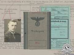 Germany. A Wehrpaß And Documents To Gefreiter Johann Frischmann, Wia At Sevastopol