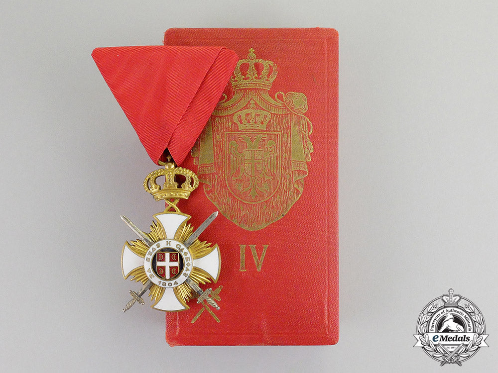 serbia,_kingdom._an_order_of_kara-_george_with_swords,_fourth_class_knight,_by_bertrand_c17-6015