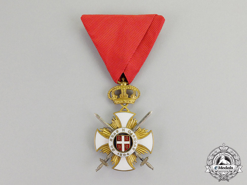 serbia,_kingdom._an_order_of_kara-_george_with_swords,_fourth_class_knight,_by_bertrand_c17-6016