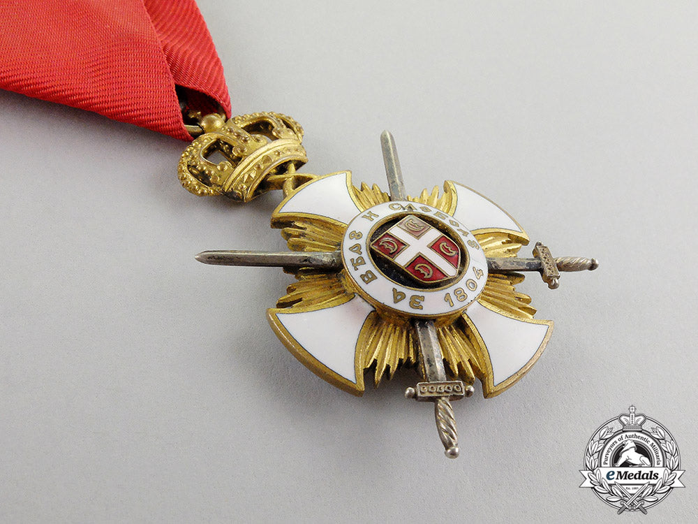 serbia,_kingdom._an_order_of_kara-_george_with_swords,_fourth_class_knight,_by_bertrand_c17-6020