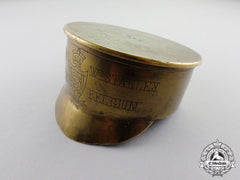 Canada. A Named 256Th Battalion Trench Art Service Dress Cap