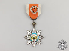 China. An Order Of The Golden Grain, 6Th Class Officer's Badge