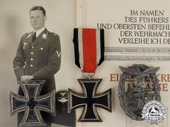 Germany, Luftwaffe. A Rare Luftwaffe Tank Badge Group, 2Nd Hermann Göring Division