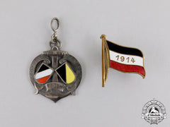 Germany. Two First War Imperial German Patriotic Badges