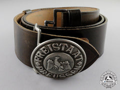 Germany. A 1931 Issue Prussian Protection Police (Schutzpolizei) Officer Buckle & Belt